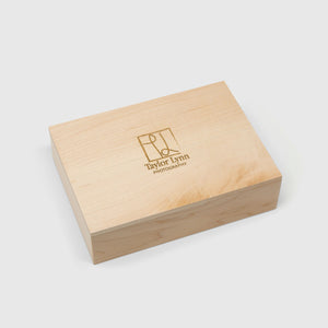 Maple Photo Box with Top Lid